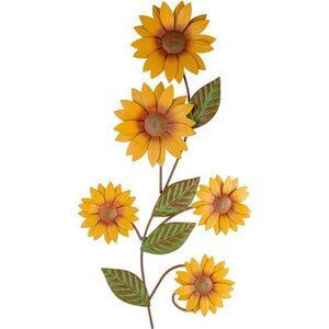 Metal sunflower wall decor 25 Inches for indoors and outdoors